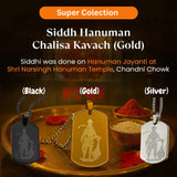 Lord Hanuman Chalisa Locket with Gada Micro-carved Tag Stainless Steel Hanuman Necklace